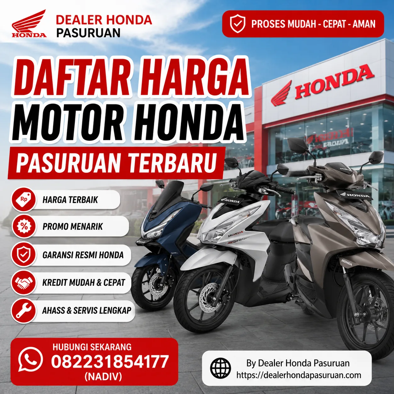 Daftar Harga Motor Honda Pasuruan