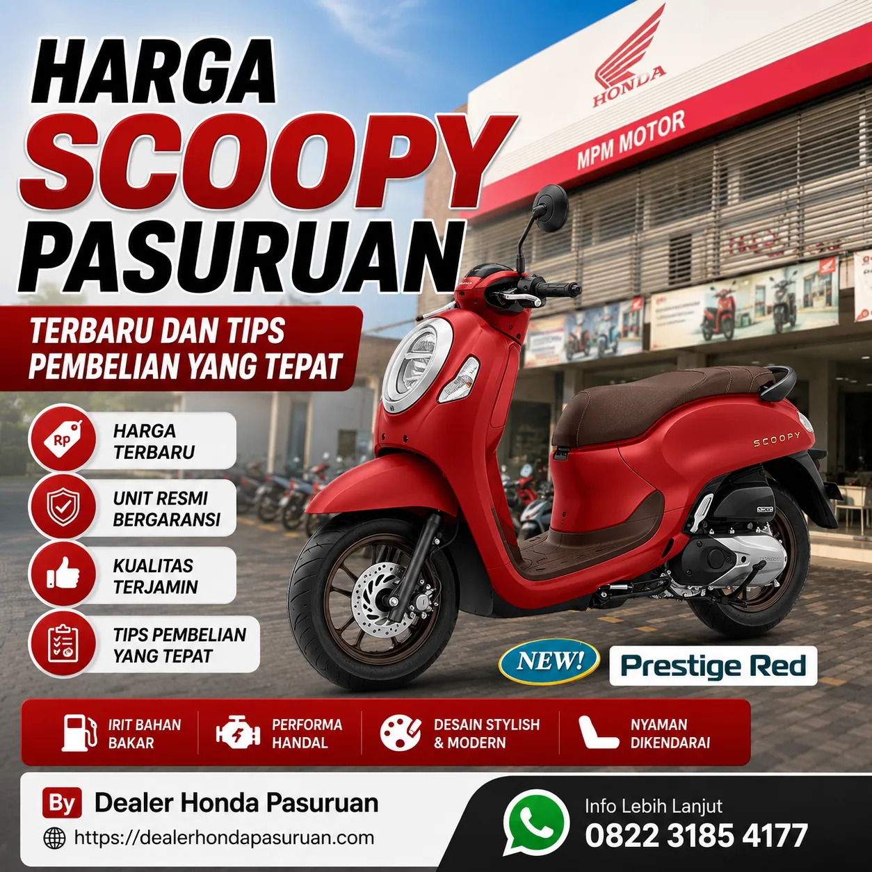 Harga Scoopy Pasuruan Terbaru
